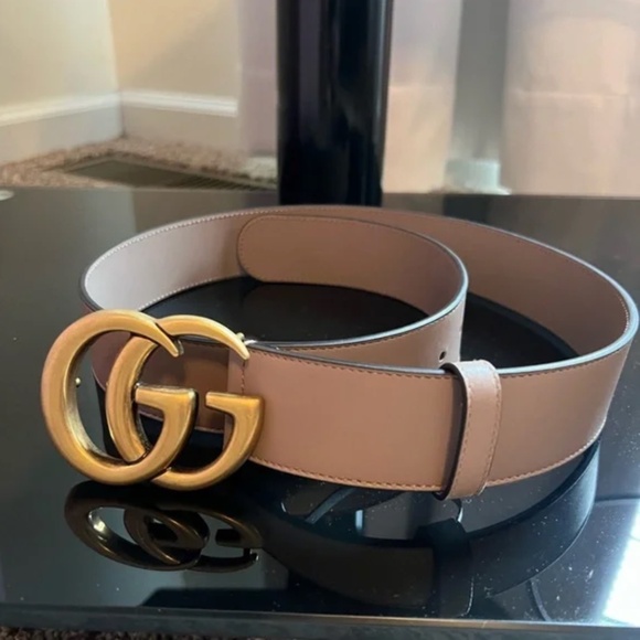 Gucci Dusty Pink GG Belt - Picture 2 of 4